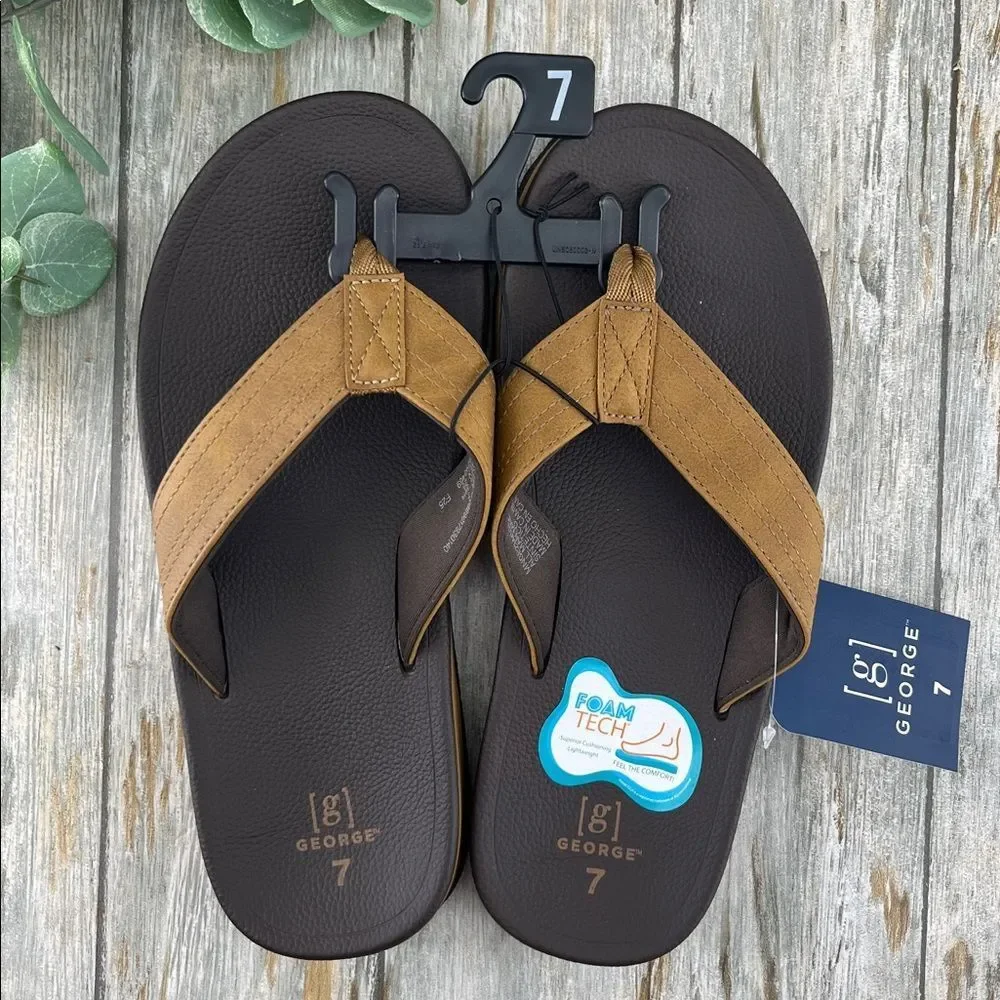Men's Comfort Thong Sandals Flip Flops Shoes Size 7